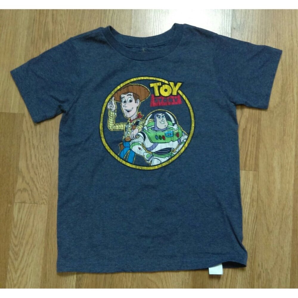 Disney Genuine Toy Story Boys Cowboy Buzz Lightyear Blue Size Small 5/6 Shirt